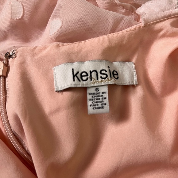 Active Seller! Kensie Blush Floral Midi Dress Size 6 Easter Spring - Picture 2 of 10